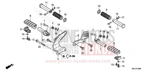 STUFE (VT750C2B/C2S/CS-E,ED,3E,2ED/C/CA) VT750CSC de 2012